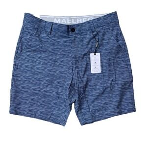 Men's MAELREG Proflex golf shorts Size 34 Blue space dye
